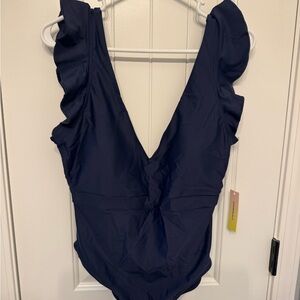 Summersalt Deep Blue Ruffle One Piece Swimsuit
